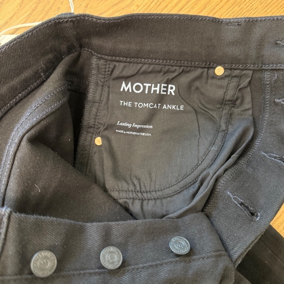 MOTHER Denim Tomcat High Rise Ankle Straight Jeans in Lasting Impression - Picture 6 of 7